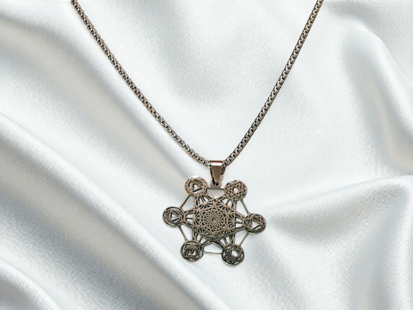 collier metatron doré acier inoxydable